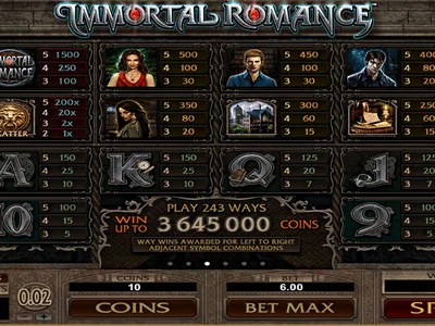 Онлайн-слот Immortal Romance